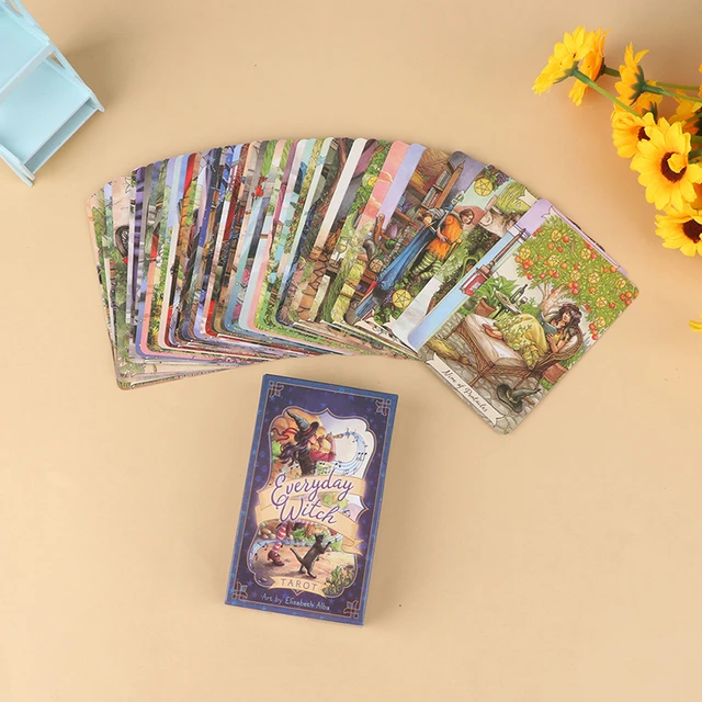 Compra online de Everyday Witch Tarot, jogos de baralho de 78