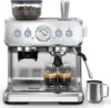 Espresso Machine 15 Bar, Semi-Automatic Espresso Maker with Bean Grinder and Milk Frother Steam Wand 1
