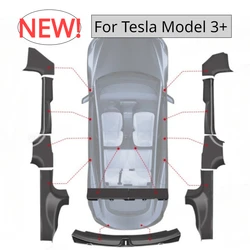 Threshold Strip for Tesla Model 3+ Carbon Fiber Threshold Bar Guard Protective Patch New Model3 Highland 2024 Car Accessories