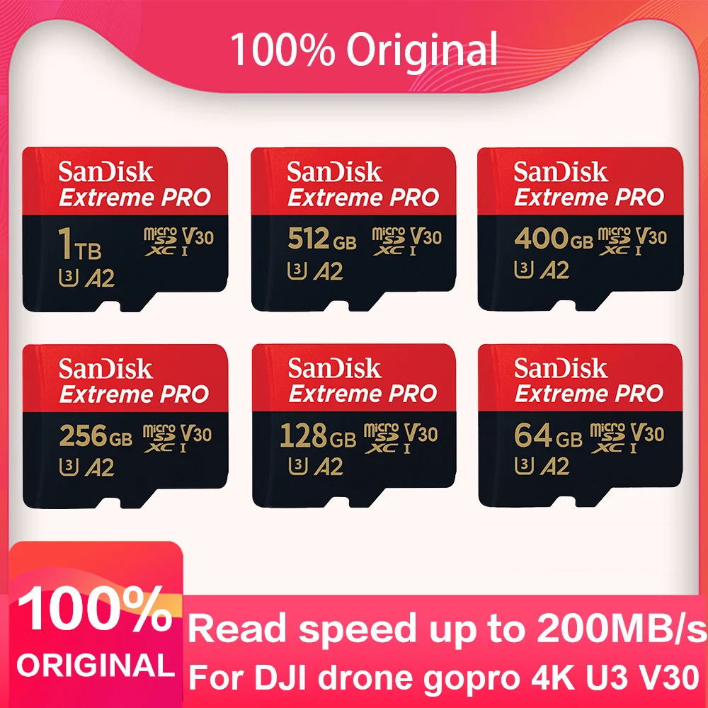 SanDisk Extreme Pro - flash memory card - 1 TB - SDXC UHS-I