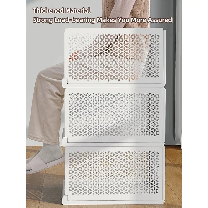 Pull-out type Closet Storage Shelf Wardrobe Organizer Layered Organizers of Cabinets and Drawers Clothes Storage Organizer 5