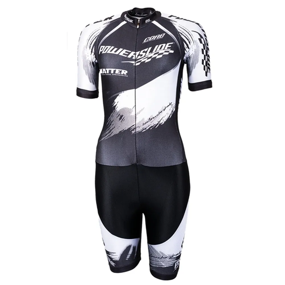 Skating jumpsuit Men's Jumpsuit Short Sleeve Inline Roller Skating Speed Skinsuit Ciclismo Ice Skating Race Roller Clothing