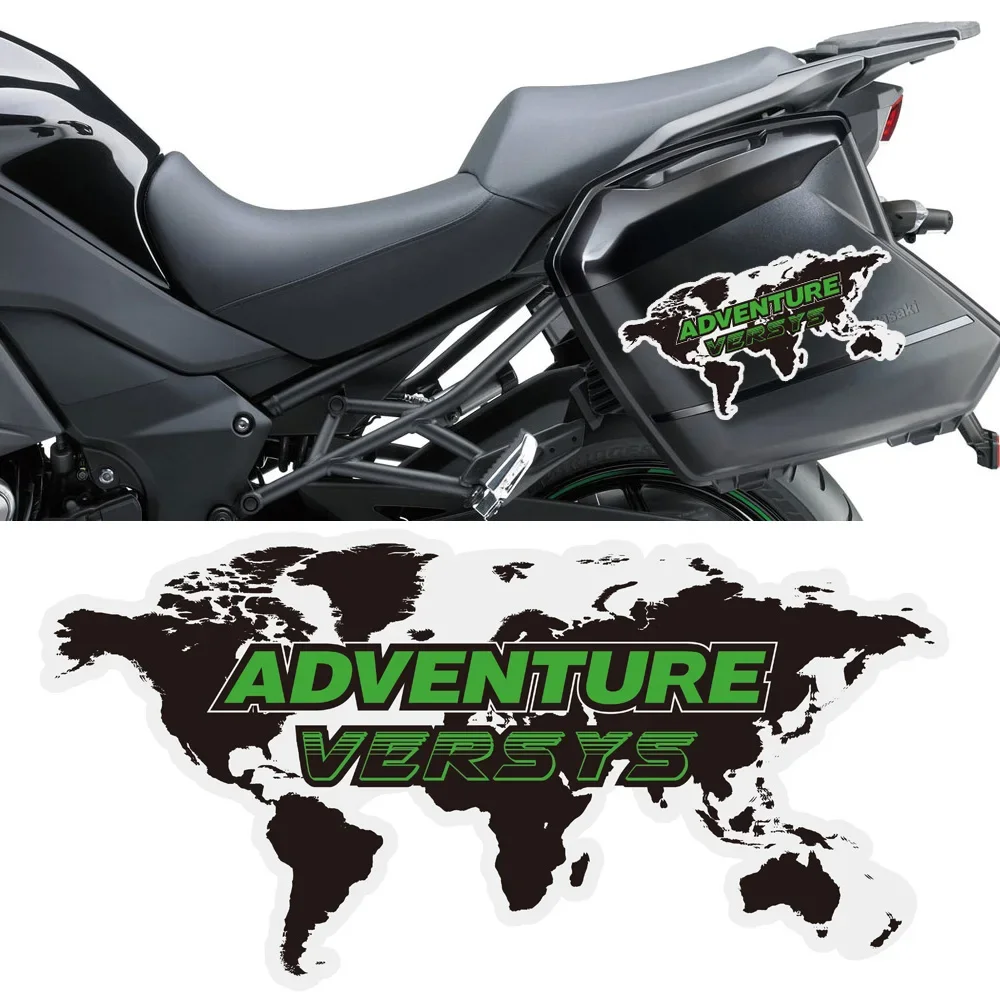 

Trunk Luggage Cases Windshield VERSYS-X 250 Tank Pad Stickers For Kawasaki VERSYS 300 400 650 1000 Adventure Protection Fairing