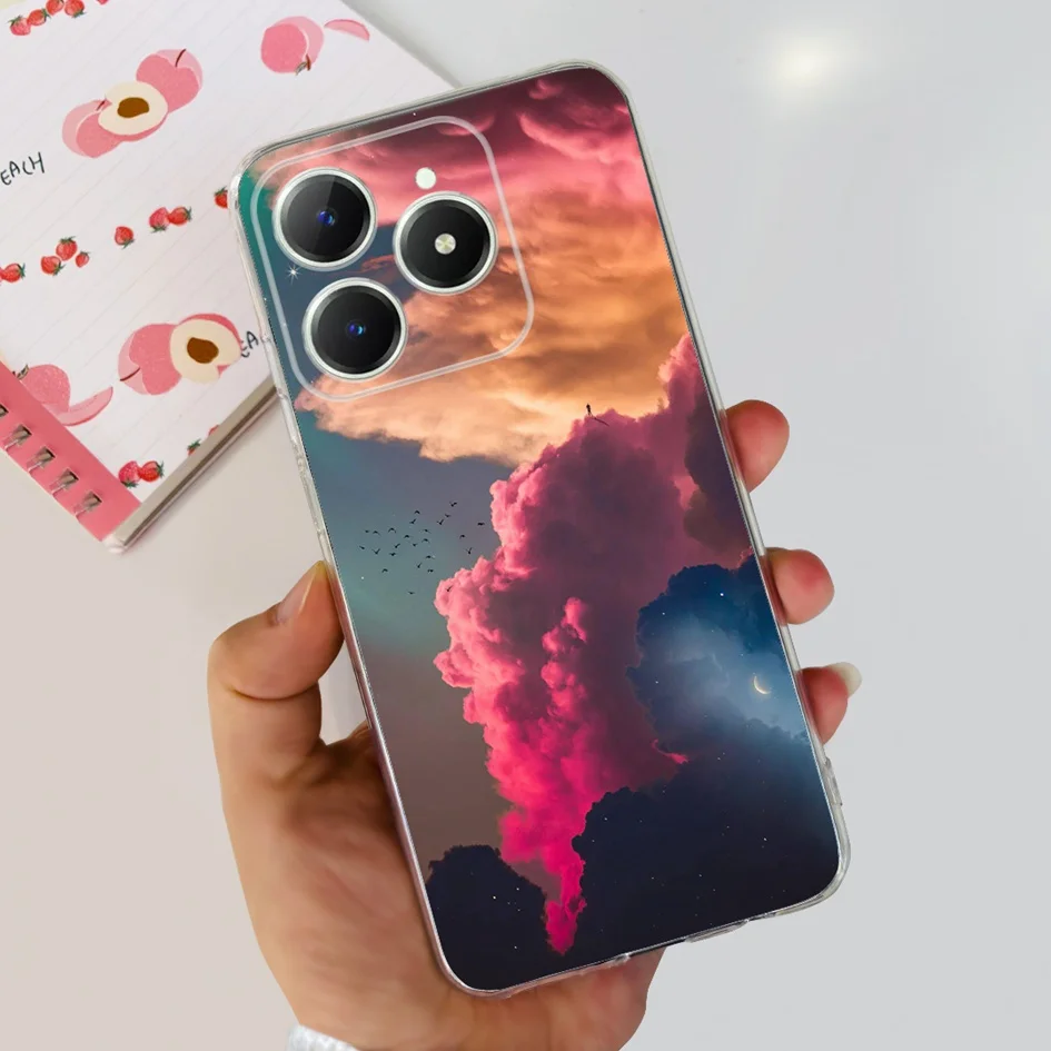 Cute Love Heart Soft Clear Silicone Protective Phone Case