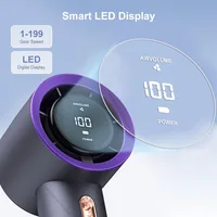 Mini ventilateur portatif à main, 3000mAh, affichage LED, petit ventilateur personnel, rechargeable, pour l'extérieur 2