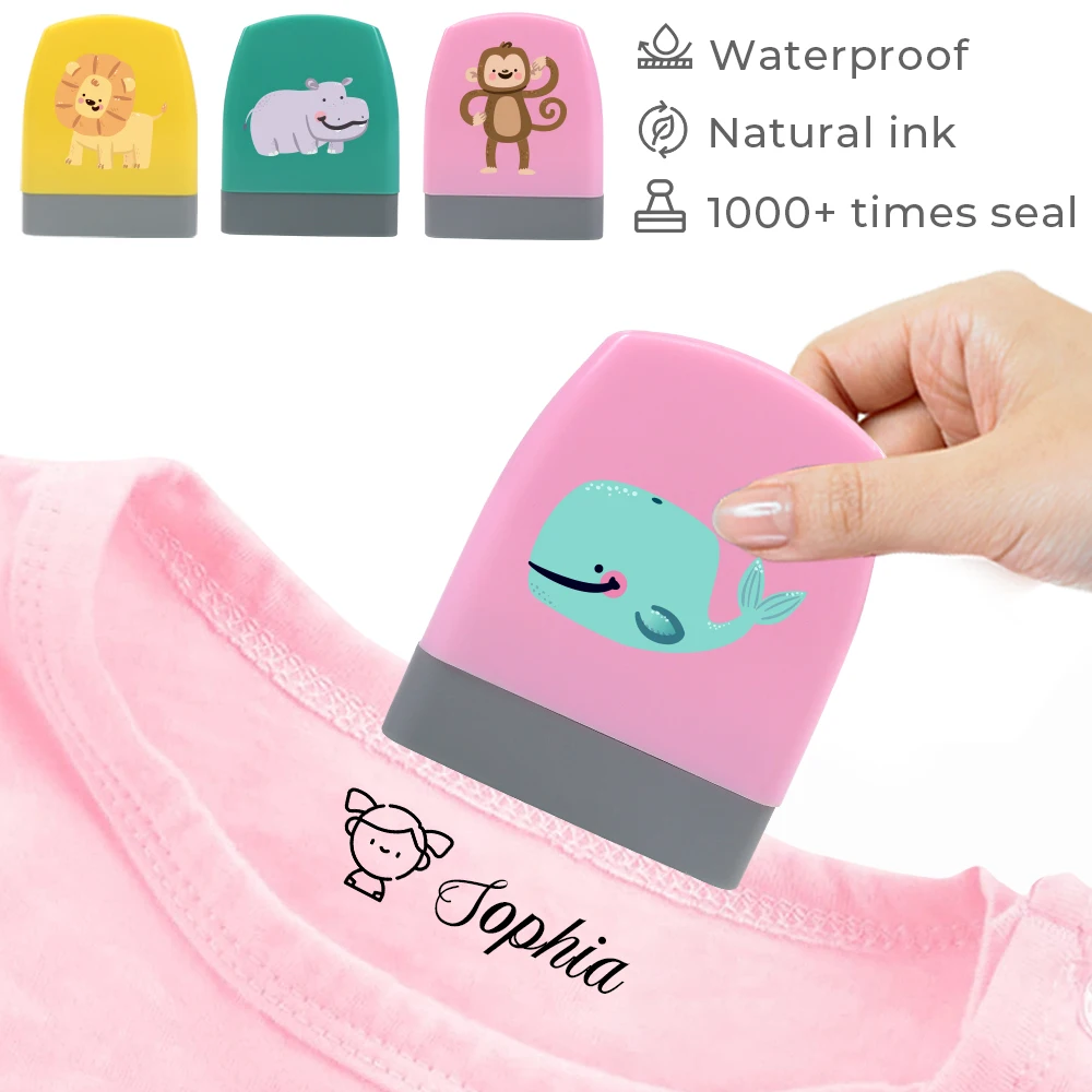 

Hot Cute Cartoon Animals Children'S Clothes Stamp Seal For Clothes Non-Fading Kindergarten Cartoon Clothing Name Seal Toy