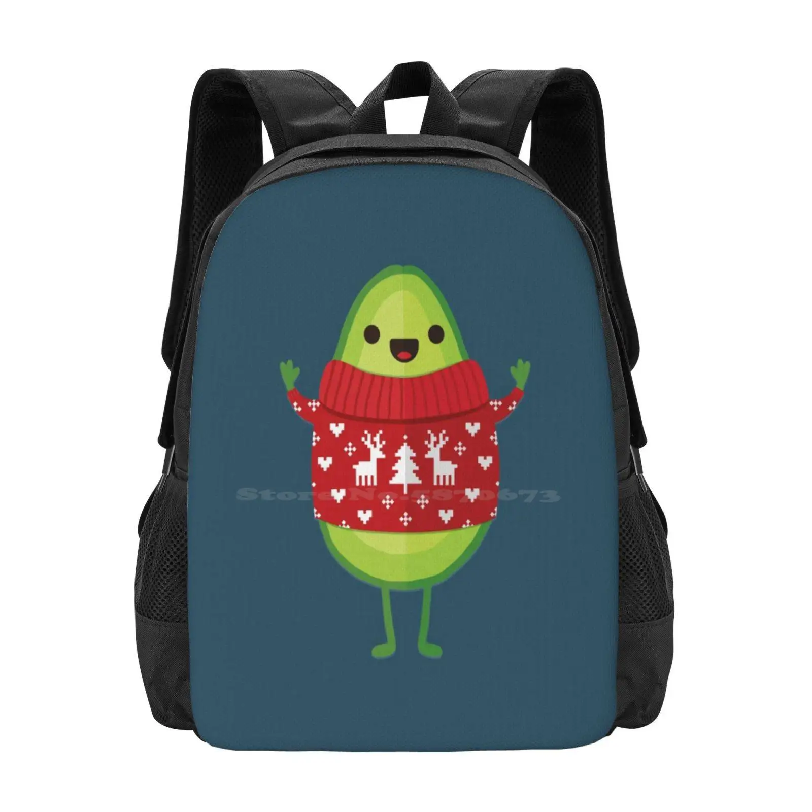 

Avo Merry Christmas! School Bags For Teenage Girls Laptop Travel Bags Giftoriginal Daisy Beatrice Avocado Vegan Food Meme Punny