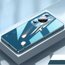  For Huawei P60 Pro Ultra Thin Bright Luxury Phone Case for Huawei P60Pro Lens Protection Protective Anti Fall Glitter Cover 