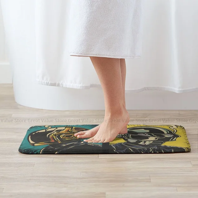 Daft Punk Rock Zenekar Fürdőszoba Szőnyeg Ember Az Ajtó Nappali Erkély Otthoni Dekoráció - Image 5