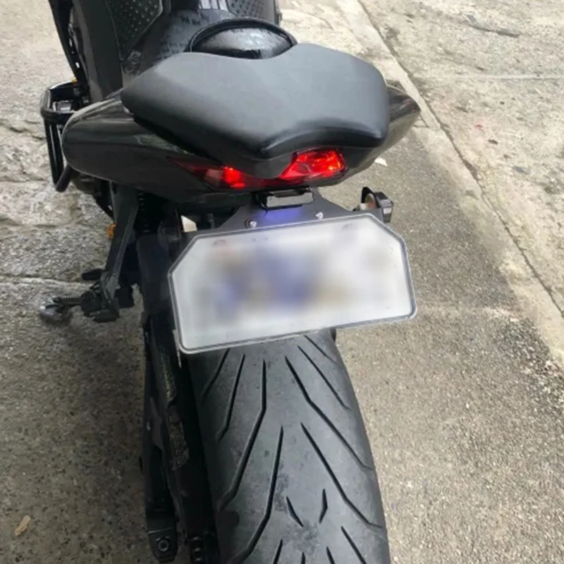 오토바이 등록 번호판 번호 프레임 브래킷, 가와사키 Z1000 2014-2017 Z1000R 2018-2020, LED 조명 거치대