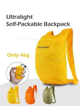 Zaino Pieghevole Autopieghevole 16L, Ultraleggero 46g in Nylon 20D, per Viaggi, Escursioni e Campeggio