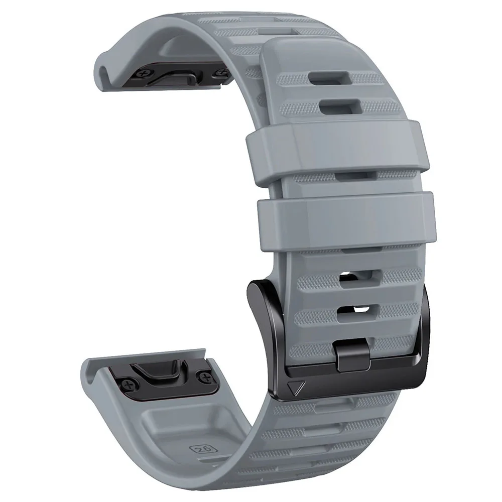 Official QuickFit Silicone Strap - Universal 26mm/22mm Adjustable Band, Unisex Replacement Bracelet