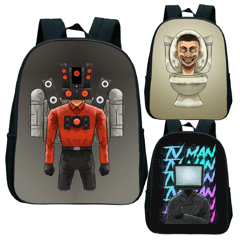 

Skibidi Toilet Children Backpack Speakerman Kindergarten Cartoon Shoulder Bag Girls Birthday Gifts Toys Toddler School Bags