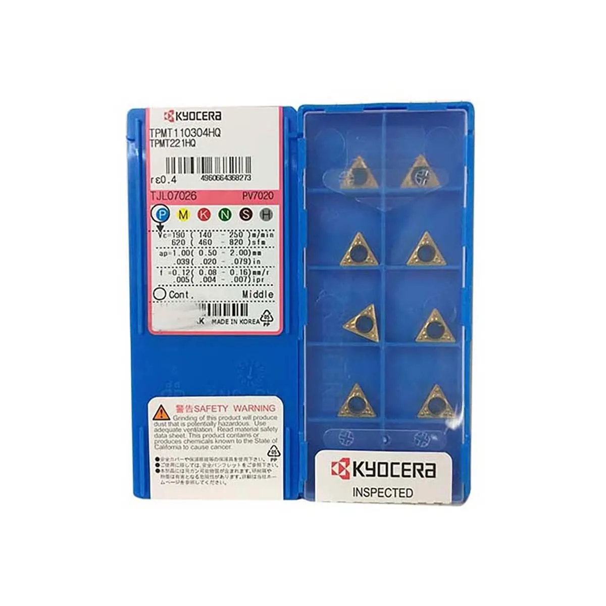 

Kyocer a 100% Original TPMT TPMT110304HQ TPMT110304HQ TPMT090204HQ TPMT110308GP TPMT090204PP PV7020 PV90 Turning Inserts