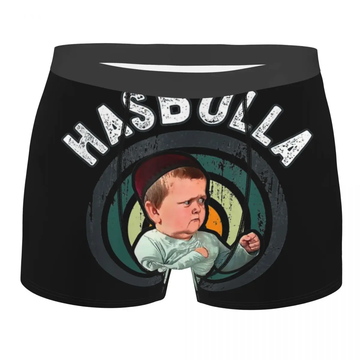 

Нижнее белье Hasbulla на заказ, мужские эластичные забавные трусы-боксеры Hasbulla