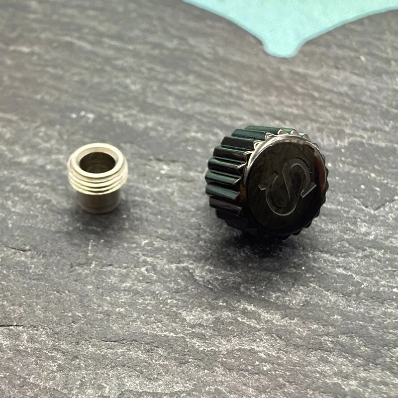 Premium 7mm Watch Crowns in Silver/Rose/Black/Gold - Versatile Replacement Parts