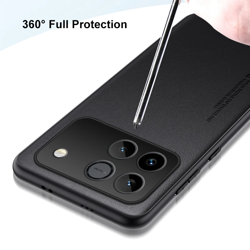 Luxury PU Leather Shockproof Phone Case with Full Protection