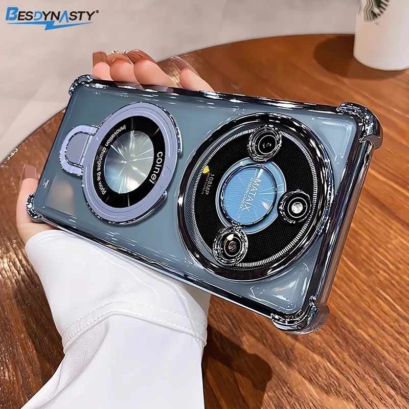 Shockproof Magnetic Bracket Plating Case Cover