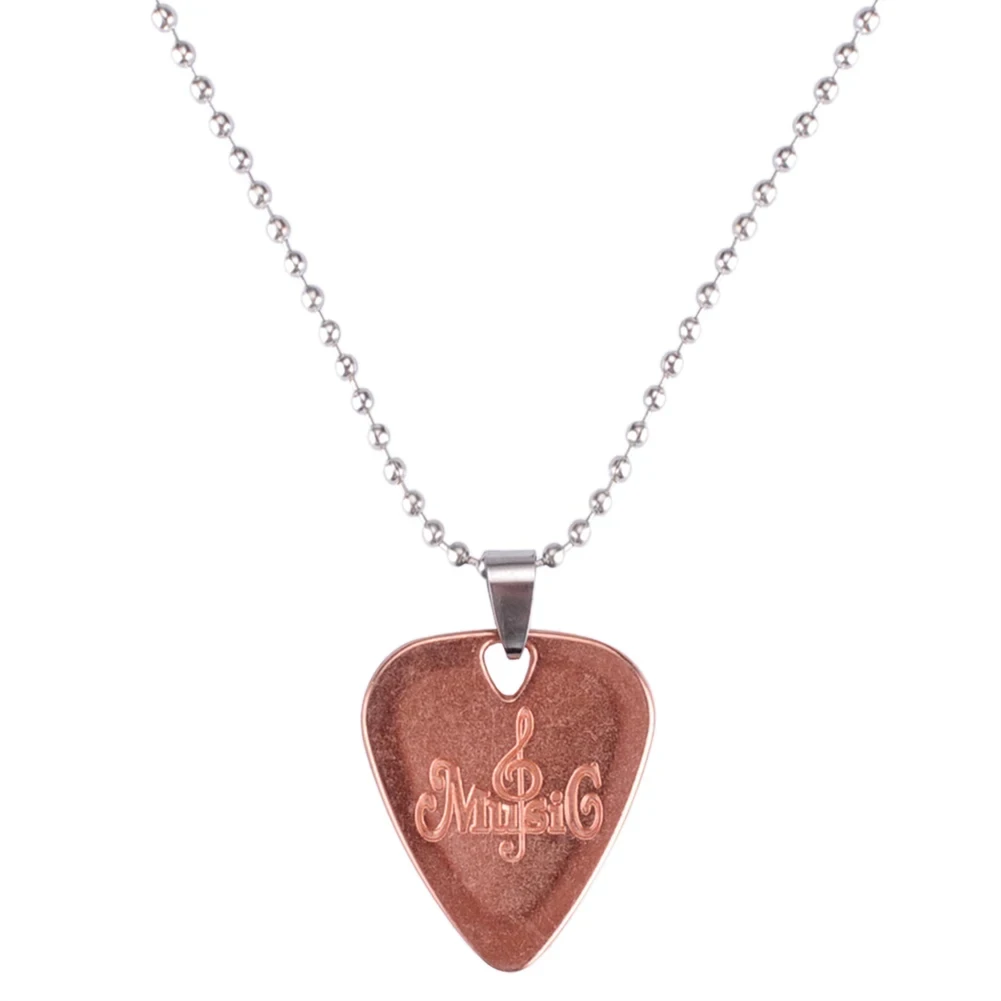 Miwayer Metal Guitar Pick Zinc Alloy Pick Necklace Pendant Plectrum For Electric Guitar Musical Instrument Parts Accessories