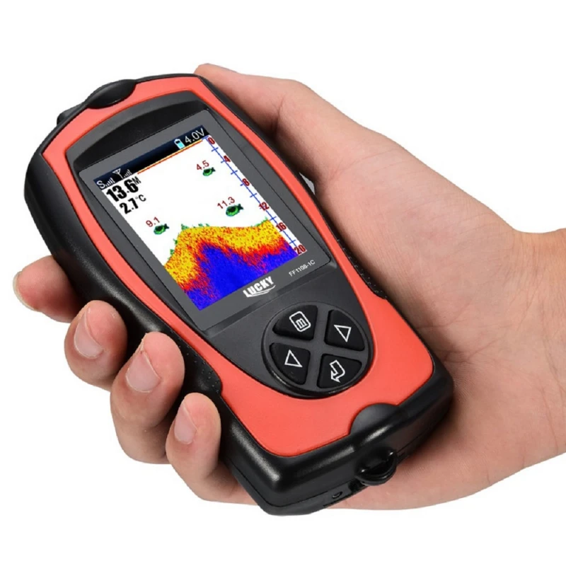 Ff1108-1Cwla Sonar Fish Finder Ecoscandaglio Sensore Di Richiamo Della Luce Più Profondo Fishfinder Attrezzatura Radar Per La Pesca In Mare Per La Pes