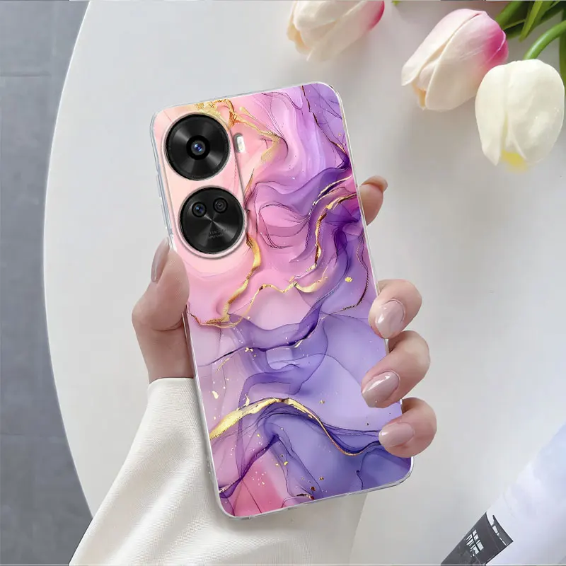 Luxury Floral Clear Silicone Protective Phone Case