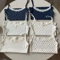 Floral Print Lace Trim Camis Women Summer New Bow Slim Sleeveless Crop Tops Vest Sweet Cute Sexy Preppy Style Tank Top Y2k Chic - Image 2