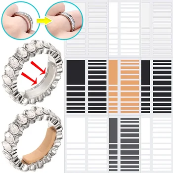 Adesivi per la riduzione delle dimensioni dell'anello Anelli Tenditore trasparente anticaduta Anello grande Tampone di regolazione in silicone multicolore anti-perdita