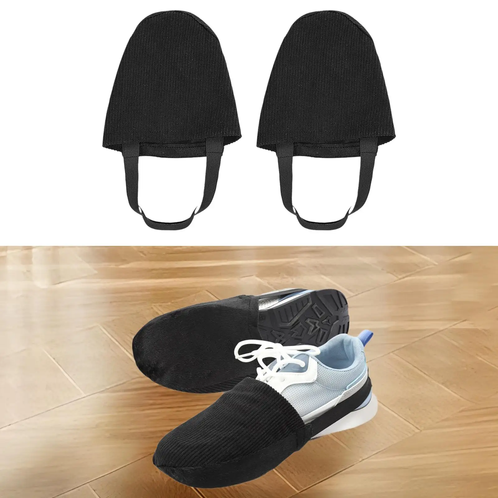 Bowling Accessories 2Pcs Dancing Bowling Shoe Sliders Fits Most Bowling Shoes Portable for Adults with Elastic Band Professional Shoe Covers