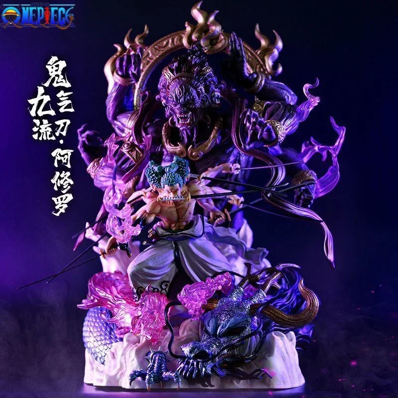 

Anime One Piece Gk Model Collectible Figures Nine Sword Style Ghostly Asura Sauron Large Statue Ornaments Creative Models Toys