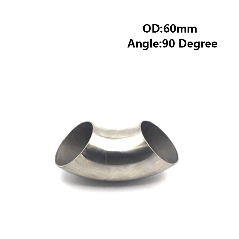 90 Degree Bend Elbow Pipe 201 Stainless Steel tube curve pipe OD 51mm 60mm 63mm 76mm