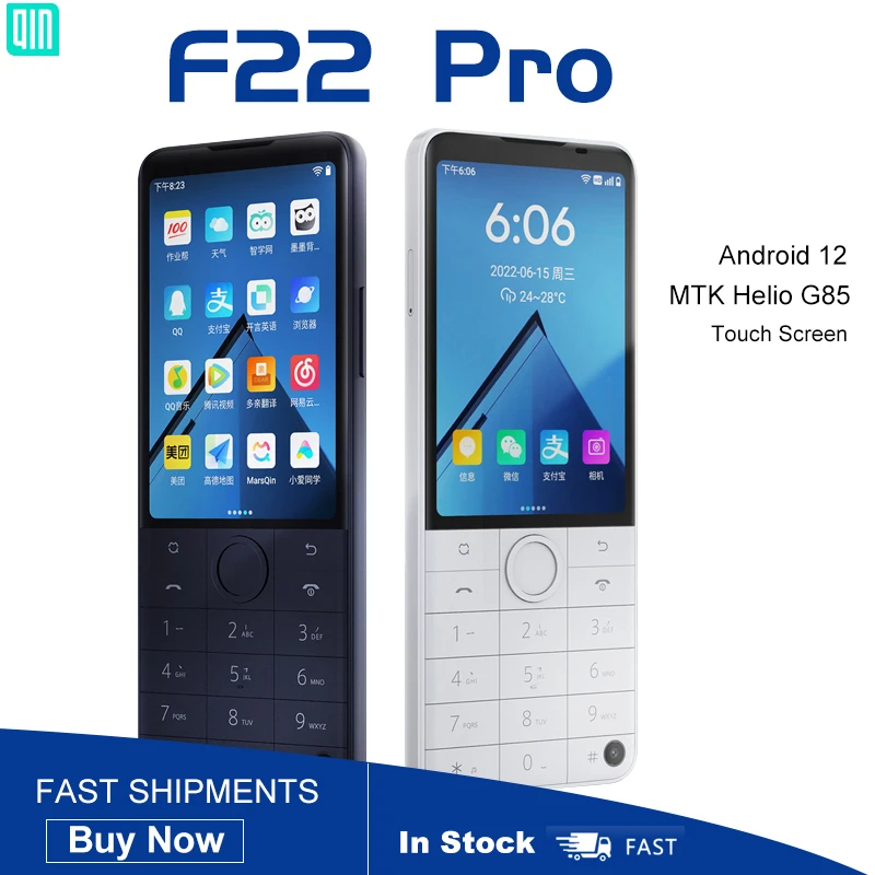 Qin F22 Pro MTK Helio G85 Duoqin Wifi 3.54 Polegada 4GB 64GB Octa Core ...