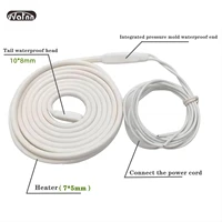 Fil de chauffage de dégivrage pour l'entreposage au froid indispensable, doublure de proximité d'eau, dégivreur, 220V,30W, 1.5m-20m, 45W-540W, 7x5mm -60C à 200C 2