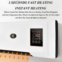 Ventilateur de climatisation électrique mural, facile à régler, avec minuterie, chauffage et refroidissement, télécommande, pour chambre à coucher 5