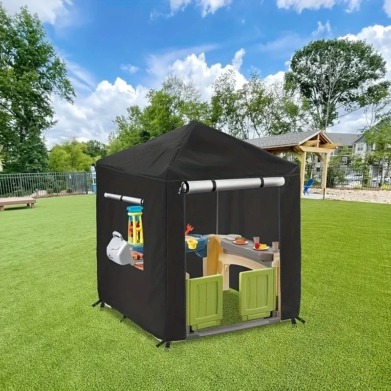 Children Outdoor Playroom Cover Children's Outdoor Playroom Dust Cover Sunscreen Waterproof Toy Cover 420D Oxford Cloth Sunshade Cloth Only Sold