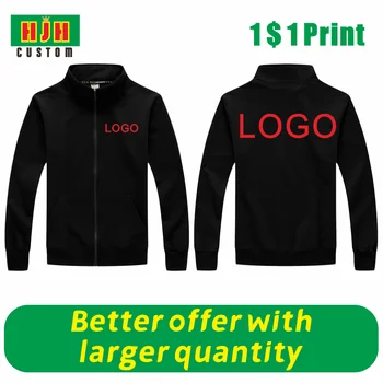 Giacca con LOGO personalizzato Giacca in tinta unita da uomo Top ricamato stampato fai-da-te Outdoor Casual Primavera e autunno Nuovo abbigliamento da strada 1