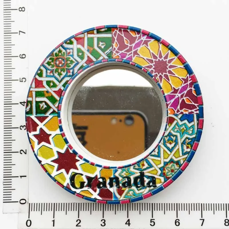 Spain Granada Fridge Magnet Oman Islamic Style Mirror Frame Magnetic Refrigerator Stickers for Home Decor Collection Gifts Ideas