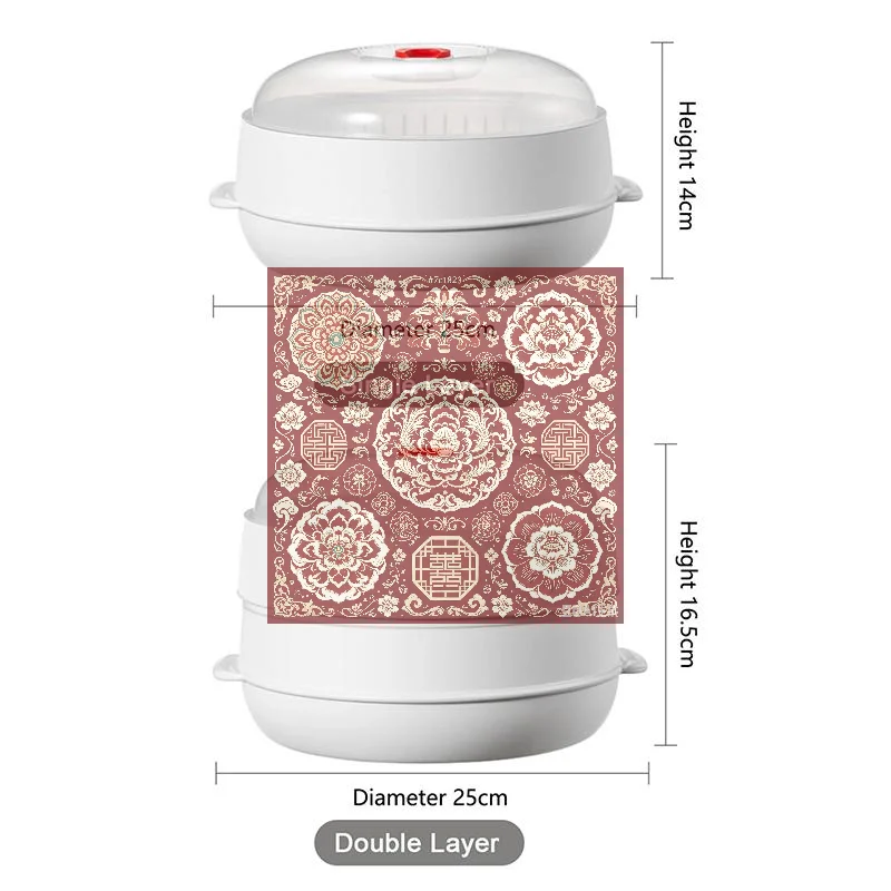 Food Grade PP Microwave Steamer With Lid & Tray - Quick Cookware For Vegetables, Rice, Eggs & Dumplings Kitchen Cookware 1