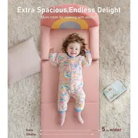 Extra Wide Soft Toddler Couch Fold Out, 2in1 Kids Couch, Convertible Kids Sofa to Lounger, Comfy Toddler Chair, Kid Furniture fo 3