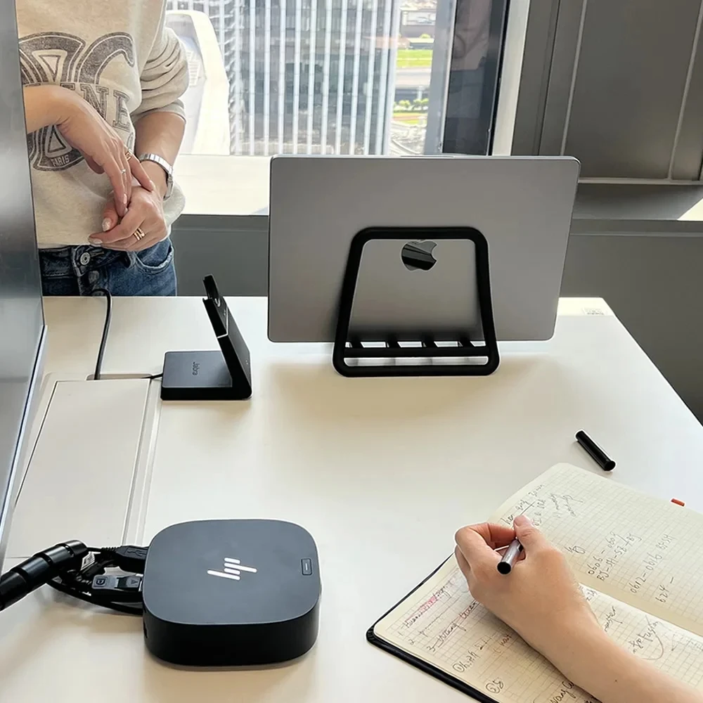 유니버설 수직형 노트북 스탠드 접이식 태블릿 데스크탑 스탠드 맥북 에어 프로 아이패드 레노버 델 지원 홀더