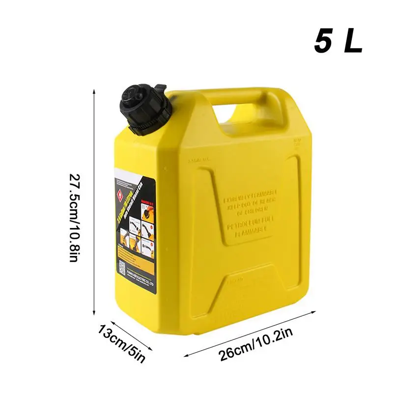10/5L Fuels Cans Portable Fuel Tank Gasolines Diesel Container For Dirt Bike Cars Trailers Motorcycle Emergency Fuels Bucket Can