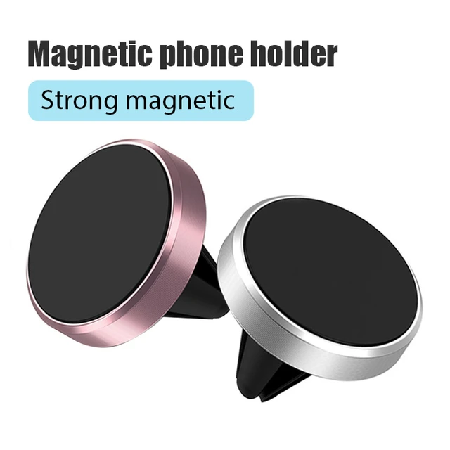 2Pcs Universal-Magnetic Auto Handy Halter Mobile Air Vent Halterung Magnet  GPS Stand in Auto Für iPhone Xiaomi huawei Samsung - AliExpress
