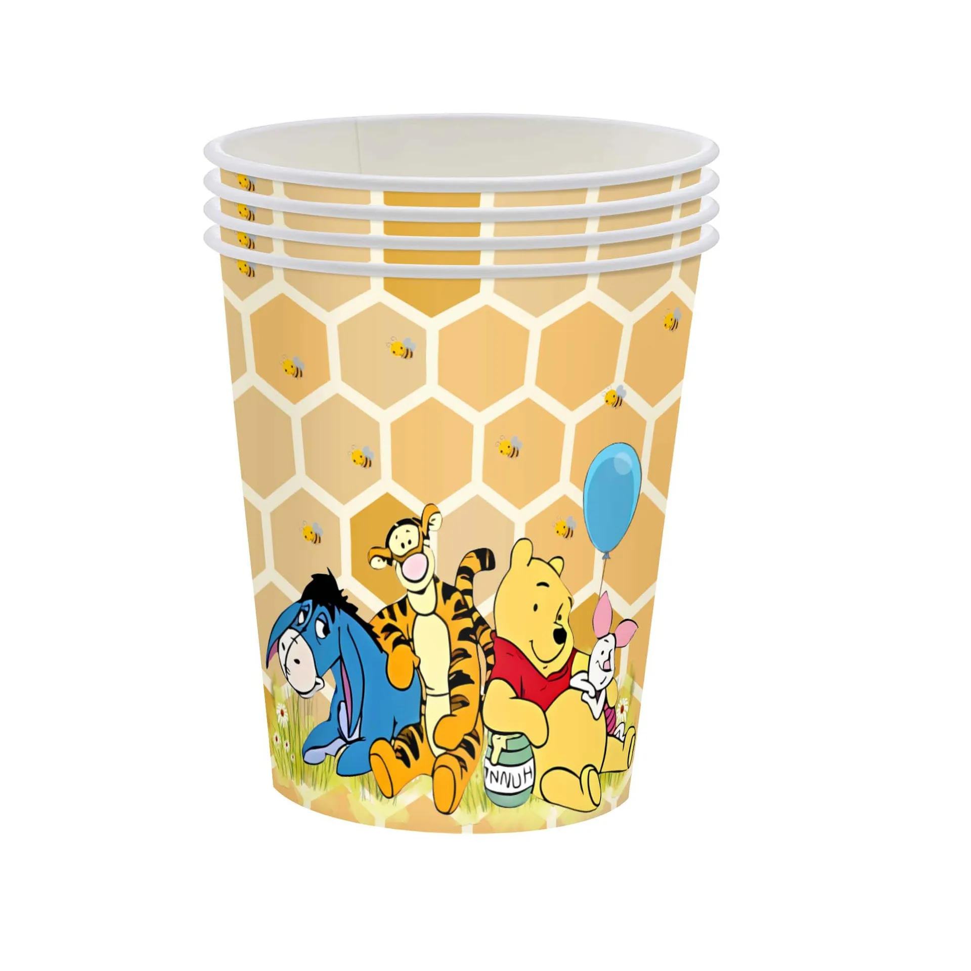 Vasos Cumpleaños Infantil Vajilla De Cartón Para Fiestas (20