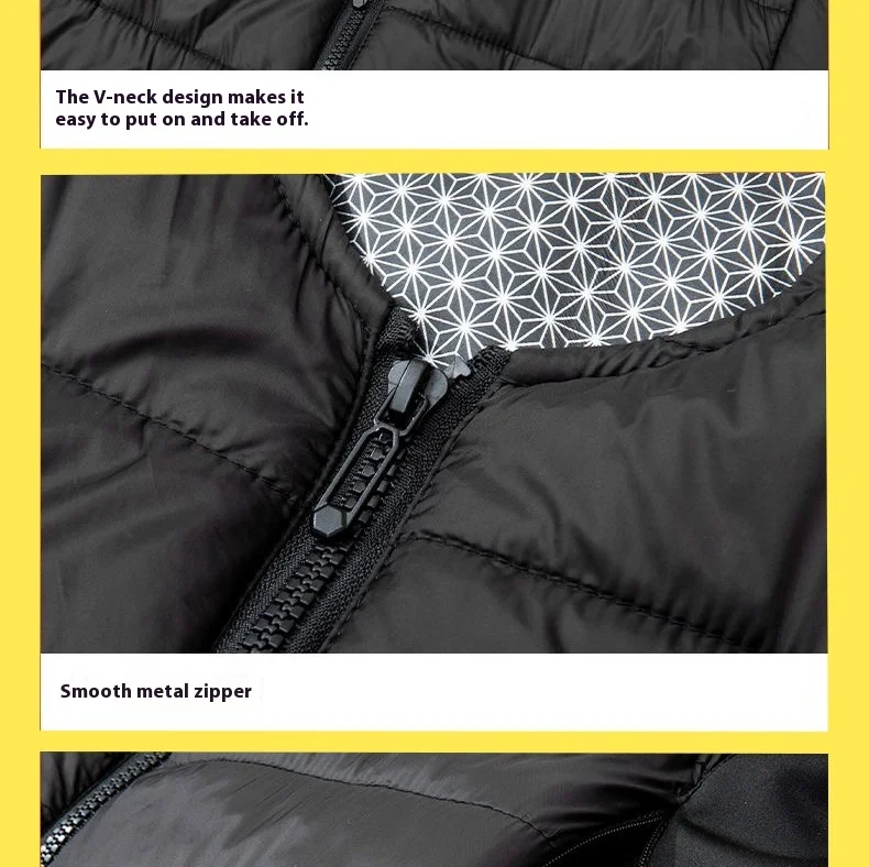 2025 Winter Herren 22 Zonen Intelligente Heizung Robe Dual Control Elektrische Erwärmung Jacke Weste Thermische Baumwolle Mantel Für Zuhause Im Freien – Detail 23