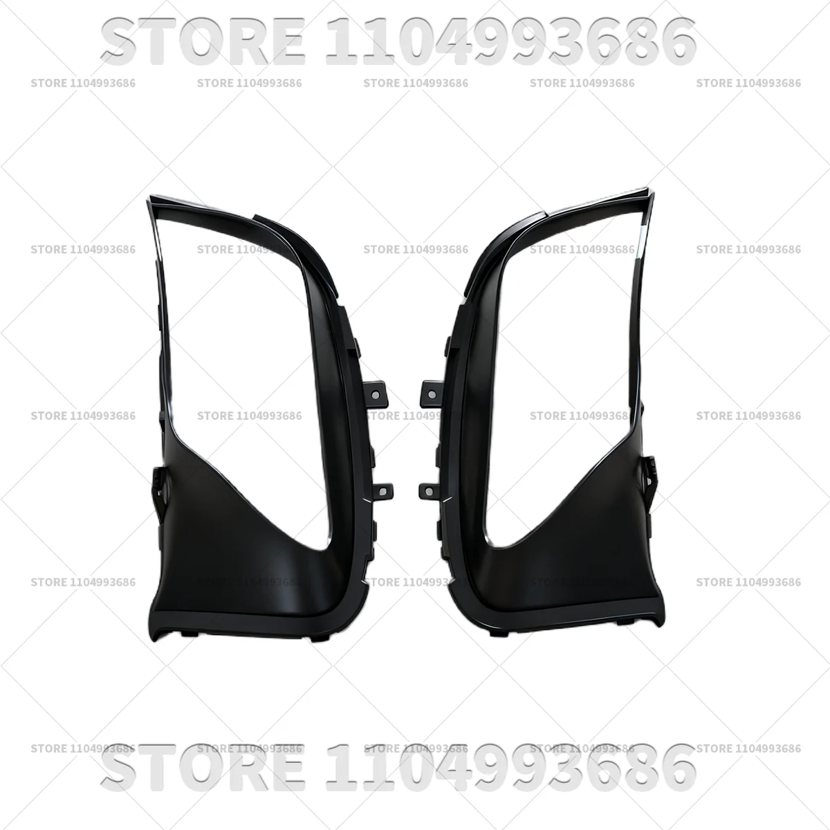 2015 2016 포르쉐 카이엔 (958) 프론트 범퍼 에어 가이드 새틴 블랙 OEM 958505333459B9 958505334459B9 95850533345 95850533445