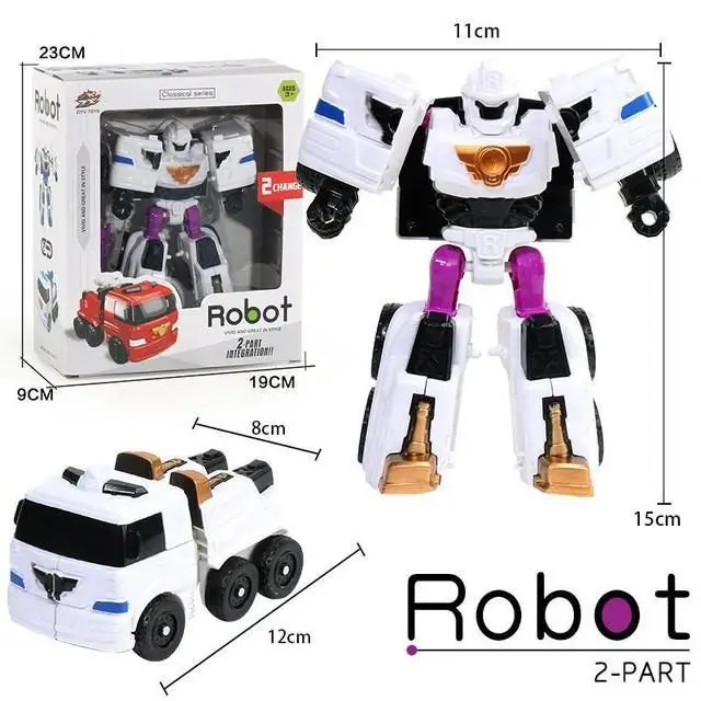 No Box 3 In 1 Transformation Robot Action Figure Toy Car Toys Cartoon Animation Model Set For Boys Birthdays Gifts dragon ball z toys Action & Toy Figures