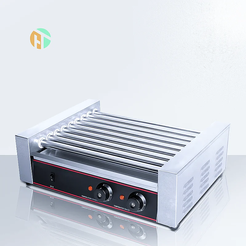 

Commercial Snack Food Hot Dog Griller 9-Roller Hot Dog Roller Machine