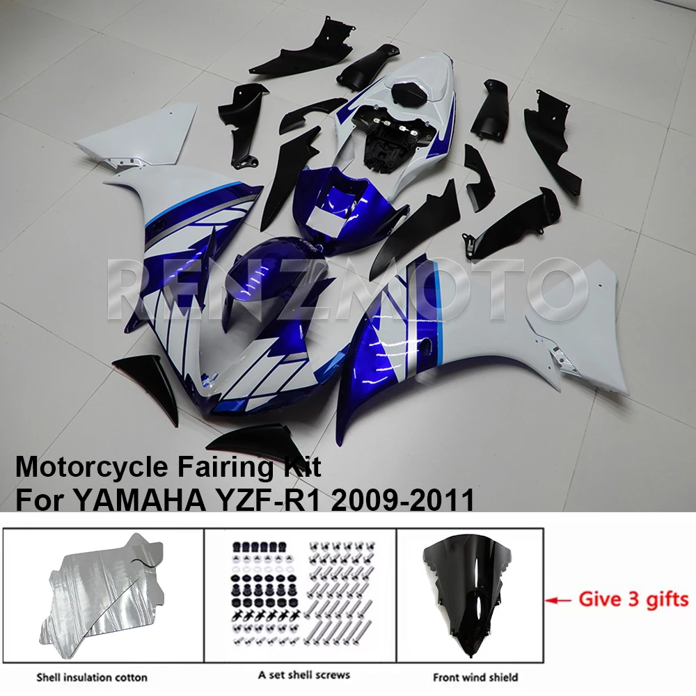 

Motorcycle Fairings Kit Fit For YZF-R1 2009-2011 Custom Bodywork Set ABS Injection Full Mold Y1009-117a