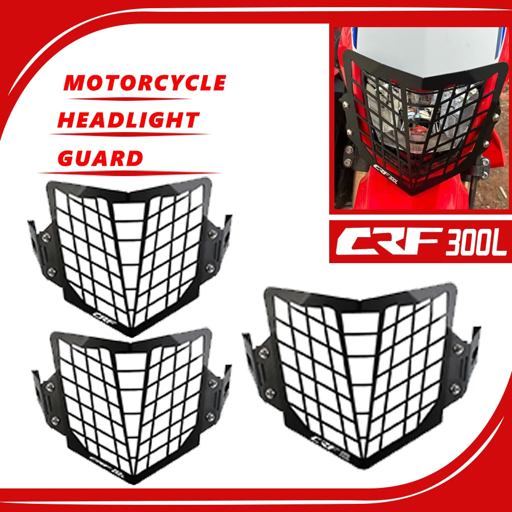 

2023 Motorcycle For Honda CRF250L CRF250M CRF300L CRF 250L 250M 300L Headlight Guard Grille Cover Protector 2012-2023 2022 2021