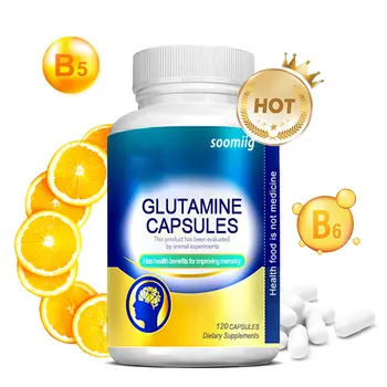 Glutamine Supplement - Rich Vitamin Complex to Support Memory, Concentration, Nervous System and Brain Health, 120 Tablets 1