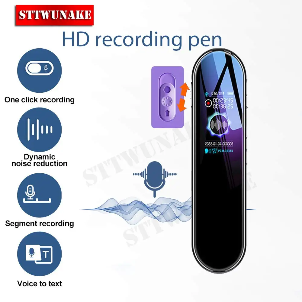 

Voice Recorder Professional Recording Activated Audio Sound Digital Dictaphone USB PCM 1536Kbps Music MP3 Player